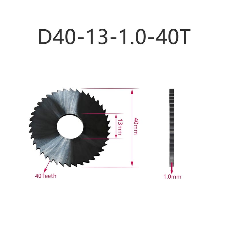 WEXWE Store منشار تقسيم أدوات للاستخدام العام لعمليات الشق والقطع د40-13-1.0-40T 1PCS - Image 2